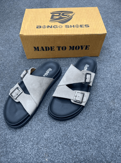 Code-1517 Premium Suede Leather Slipper Sandal