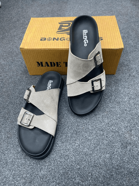 Code-1517 Premium Suede Leather Slipper Sandal