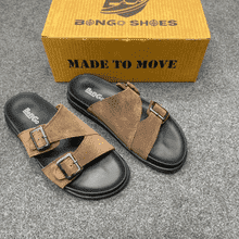 Code-1517 Premium Suede Leather Slipper Sandal